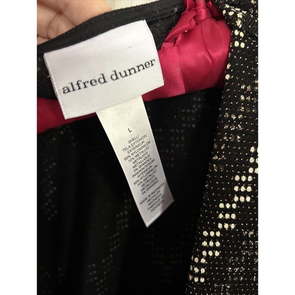 Alfred Dunner Women Black Layered Top Size L - Picture 4 of 10